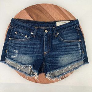 Rag & Bone Womens Shorts The Cut-Off Denim Dark